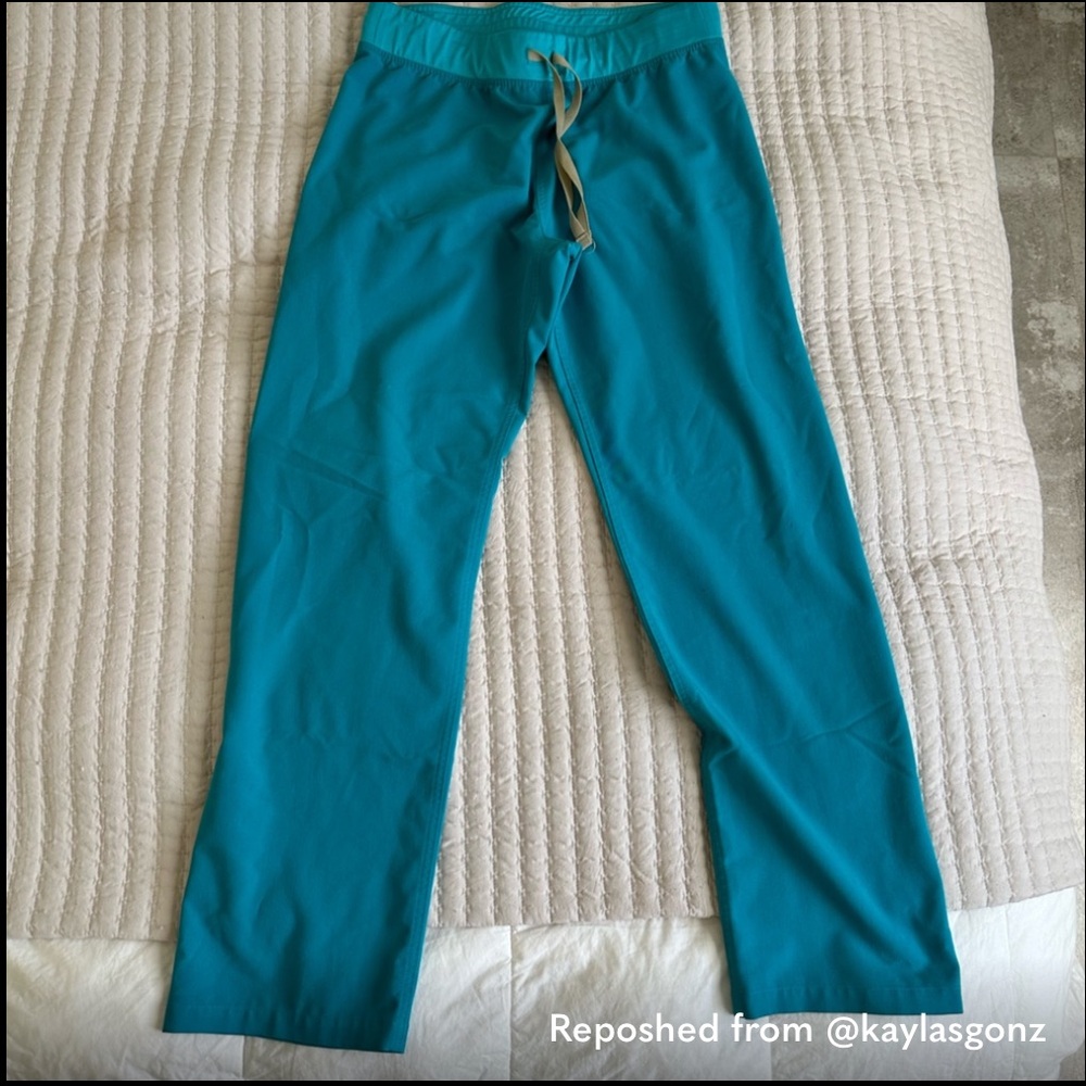 Figs M Teal Pants